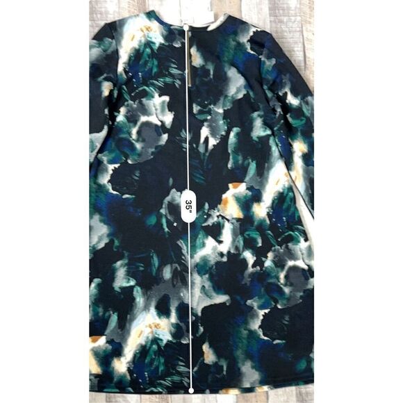 Cupio Black Abstract Print Knit Swing Dress sz Medium Modern Colorful NWT - Picture 5 of 10